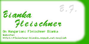 bianka fleischner business card